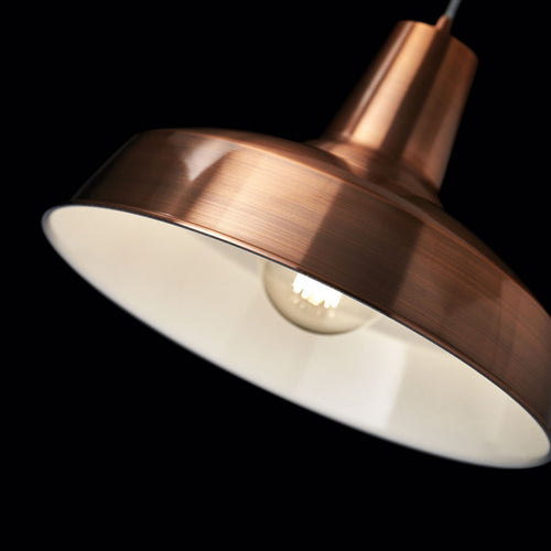 Ideal Lux Moby - 1 Light Dome plafondlamp koper, E27