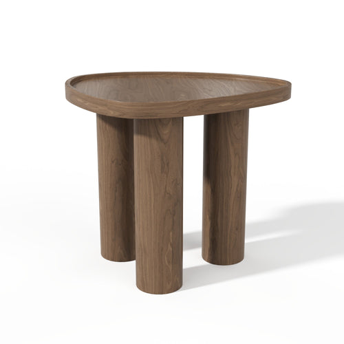 Premium Interiors - Bijzettafel LOEN - multiplex licht walnoot 54cm