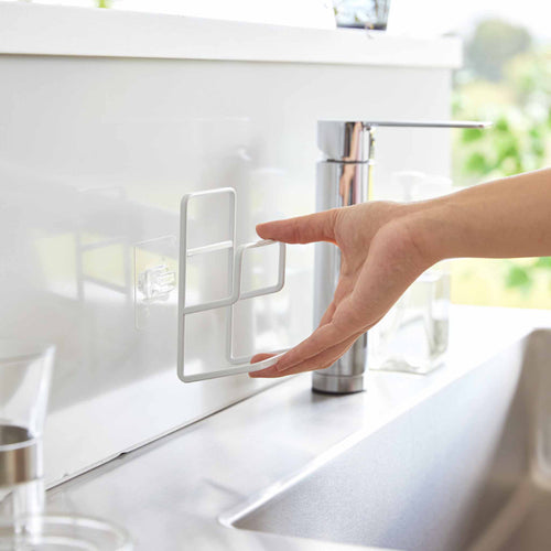 Yamazaki Tower Sponshouder dubbel Film hook - Wit