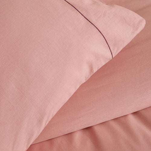 Walra - Dekbedovertrek Remade Uni Essence - 140x220 cm - Roze