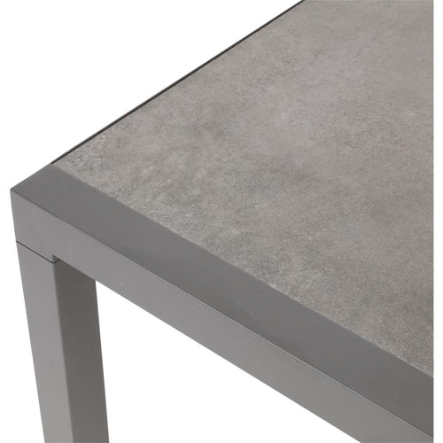 Lesli Living tuintafel Down - grijs - 120x70x43cm