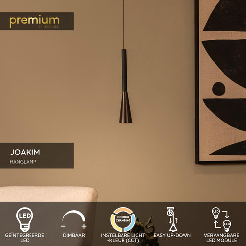 Lucide hanglamp JOAKIM - Geïntegreerde LED - Koffie