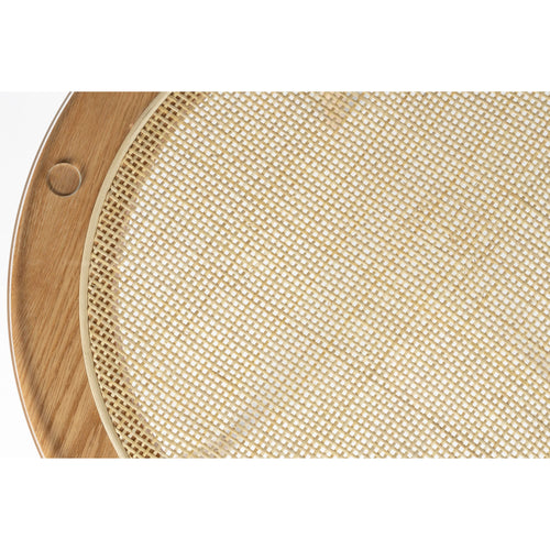 Housecraft Living Haru Bijzettafel Rond Glas/ Hout 45x45 cm Naturel - vtwonen shop