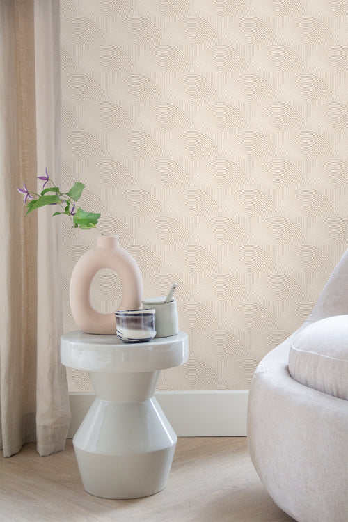 ESTAhome behang 3D-motief beige - 50 x 900 cm - 131100 - vtwonen shop