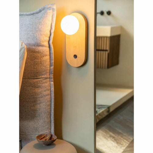 GOOD&MOJO wandlamp Java - naturel - Ø12.5cm