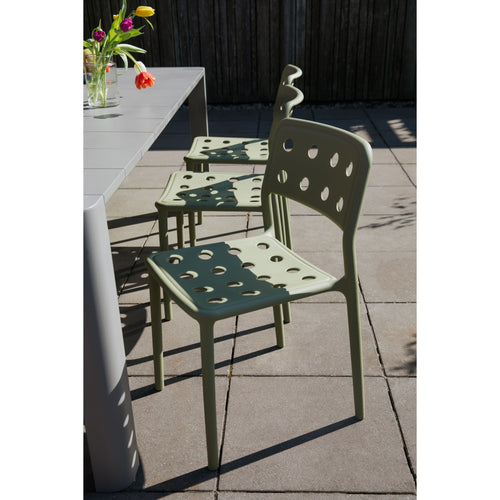 Housecraft Living Serra Tuinstoel/ Eetkamerstoelen Kunststof Geel - Set van 4 - vtwonen shop