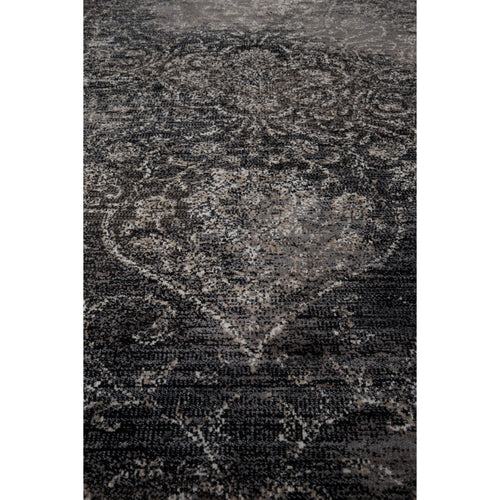 Dutchbone Rugged Vloerkleed Black 170X240 - Zwart