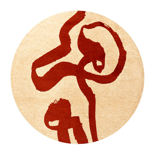 Louis De Poortere vloerkleed Imperial Red - rood - 240x240cm - vtwonen shop