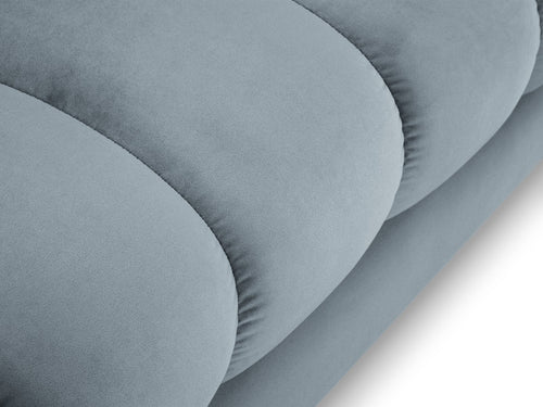 Cosmopolitan Design rechter chaise longue Bali flueel, lichtblauw - 185x102x75cm