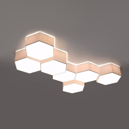 Sollux Lighting Plafondlamp SUNDE 11 wit - 30,5x26,5x11,5cm