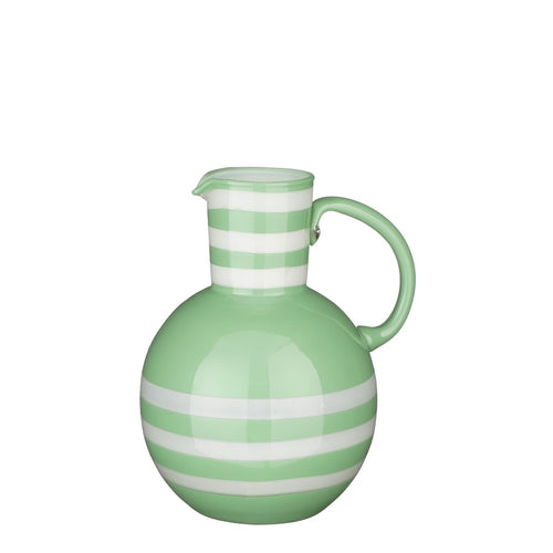 Mica Decorations Bazaar Vaas - H21 x Ø18 cm - Glas - Groen