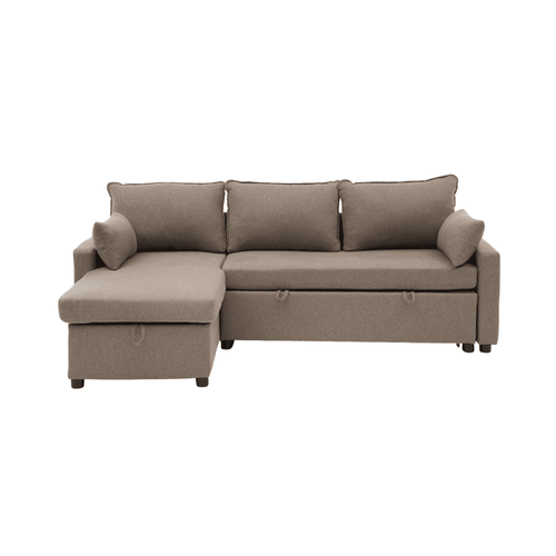 Calicosy - LOUISON 3-zits slaapbank - Grijs - 219x147x84 cm