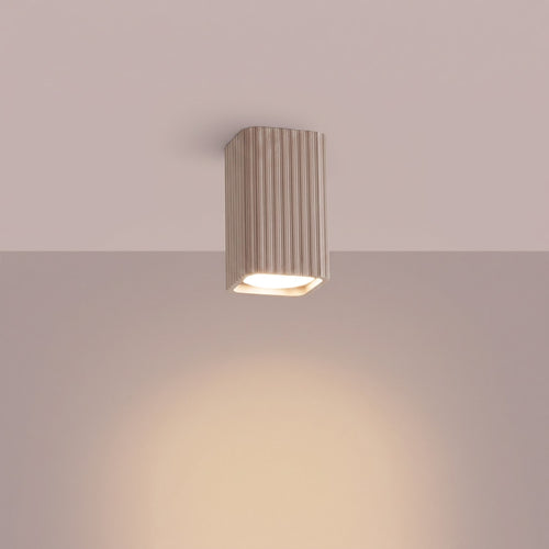 Sollux Lighting Plafondlamp RAYO 10 taupe - 6x6x10cm