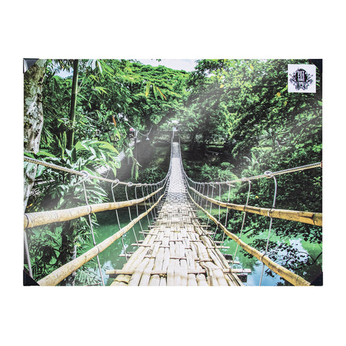 Art for the Home Canvas - Jungle Loopbrug - Multikleur - 75x100cm