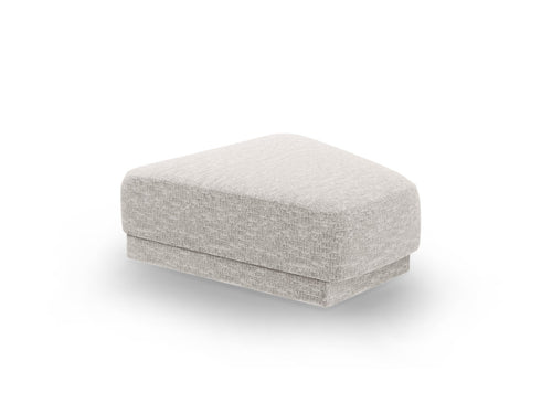 Micadoni Poef Miley structurele stof geld - 79x88x40cm