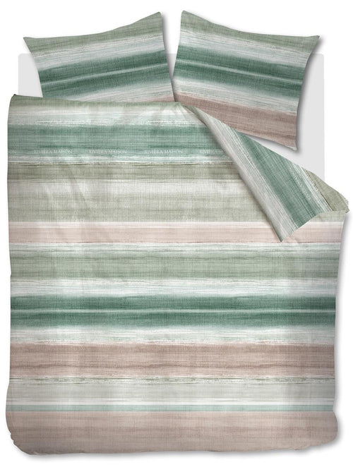 Riviera Maison dekbedovertrek Crayons - 240x200/220 cm - groen - vtwonen shop