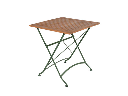 MaximaVida inklapbare vierkante tuintafel Toscana 70 cm olijfgroen - 100% FSC excellent acacia
