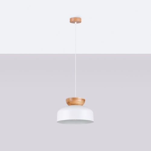Sollux Lighting Hanglamp MARION wit - 29,5x29,5x130cm