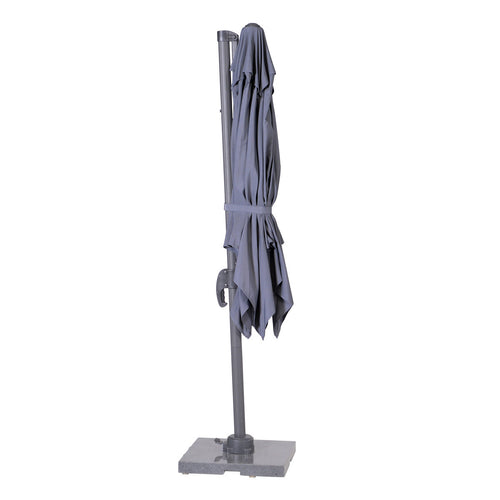 Hawaii parasol S - 250x250 cm - carbon black - licht grijs - vtwonen shop