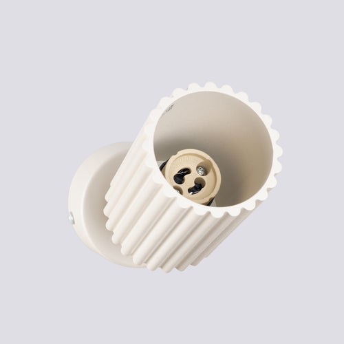 Sollux Lighting Plafondlamp KARBON 1 beige - 7x7x18cm