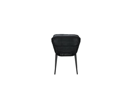 Pescara dining fauteuil - carbon black -rope black - mystic grey - vtwonen shop