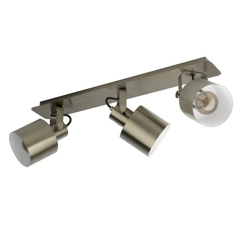 EGLO spot Southery - e27 - 3 lichts - 70 cm - goud/crème - vtwonen shop