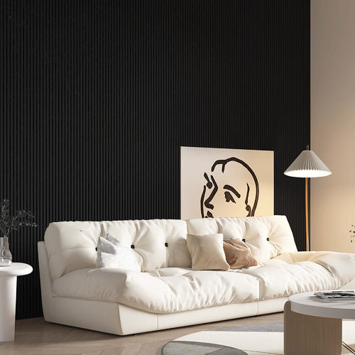 HOME DELUXE Akoestisch paneel SONIC Deep Black - 80 x 40 cm 12 x paneel