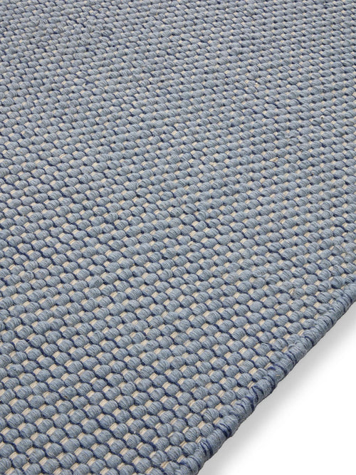 benuta wollen vloerkleed Rocco - blauw - 170x240 cm