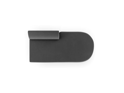 Micadoni Module Miley 2-zits, flueel grijs - 90x158x70cm