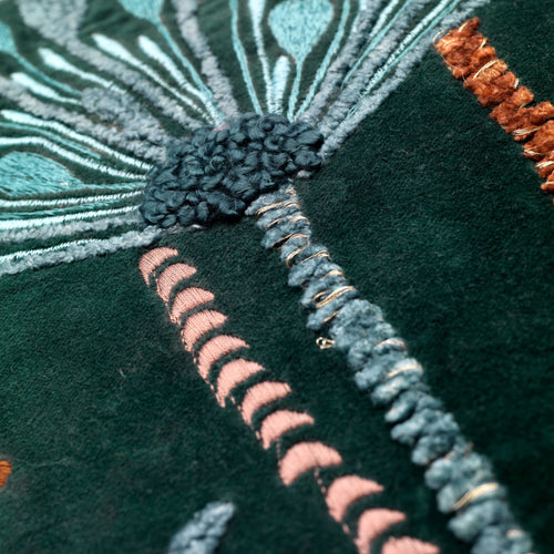 YVETTE | sierkussen 45x45 cm | Mountain View | groen | multicolor | Hoii | met duurzame kussenvulling