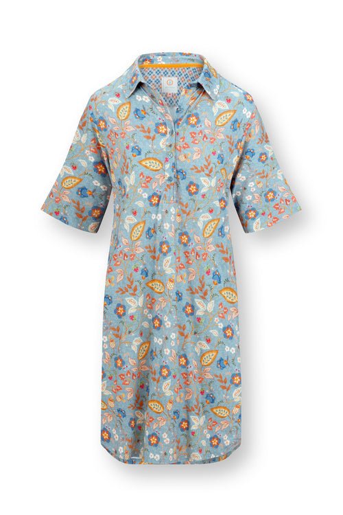 Pip Studio - Dewi Nachthemd - Dames - Jameela - Blauw - XS - vtwonen shop