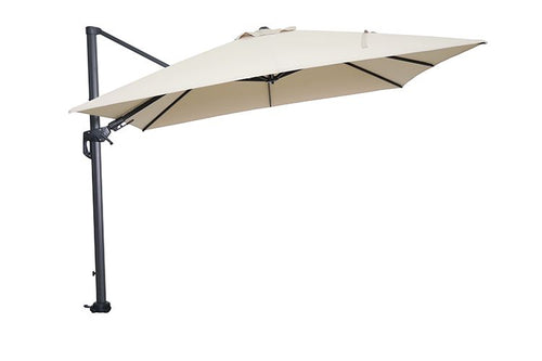 Hawaii parasol - 300x300 cm - carbon black - ecru - vtwonen shop