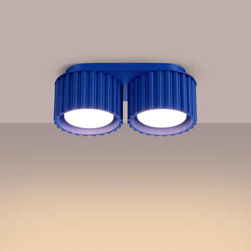 Sollux Lighting Plafondlamp AURA 2 ultramarijn Gx53 - 21x10x12cm