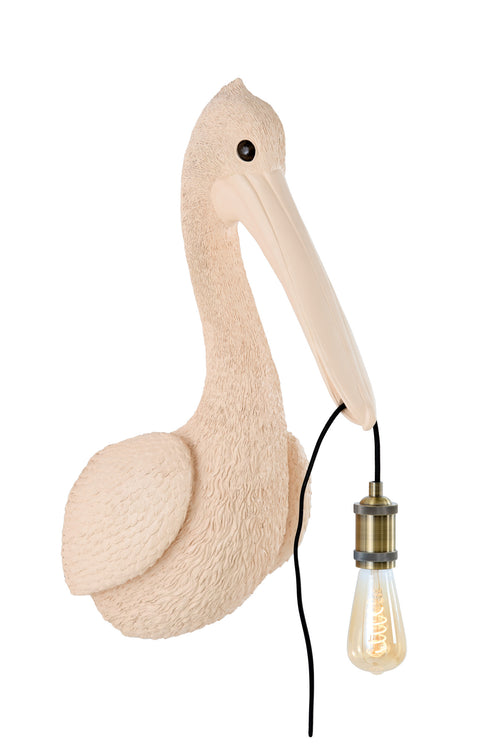 Light & Living wandlamp PELICAN - roze - 33x28x63cm
