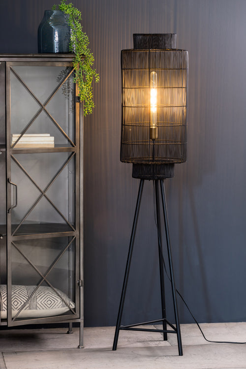 Light & Living vloerlamp Gruaro - zwart - 32x32x150 cm