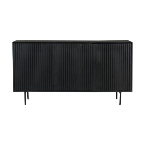 StarFurn Dressoir Madison - Zwart Hout - 165x45x85cm - vtwonen shop