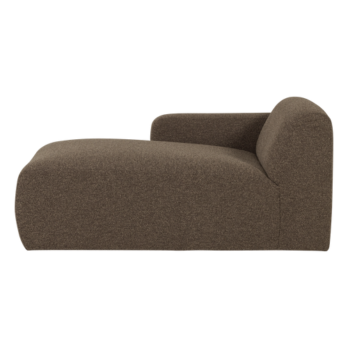 WOOOD chaise longue bank links Mojo Base - Bouclé - Bruin - 74x112x162