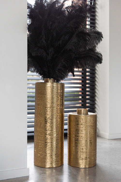 J-Line vaas Rond - metaal - goud - small - 38.5 cm hoog