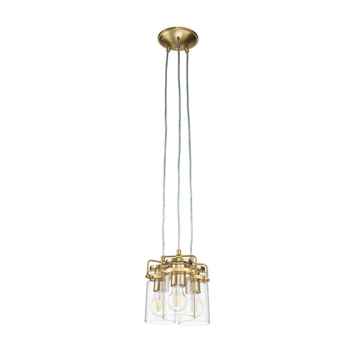 Elstead Kichler Brinley Cluster hanglamp geborsteld messing