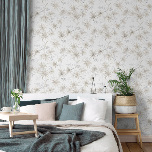 Sanders & Sanders behang bladeren grijs - 53 cm x 10 m - 640224 - vtwonen shop