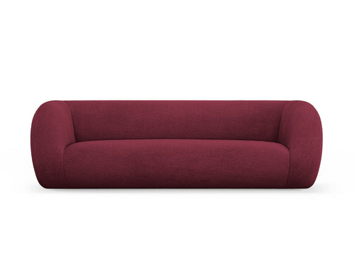 Cosmopolitan Design Bank Essen 3-zits, boucle, bordeaux - 95x230x86cm