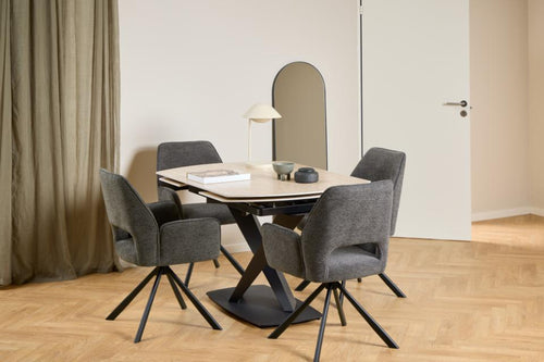 Rebellenclub  Noé Eetkamerstoel - Set van 2 - Antraciet