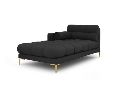 Cosmopolitan Design linker meridiaan Bali structurele stof, donkergrijs - 185x102x75cm