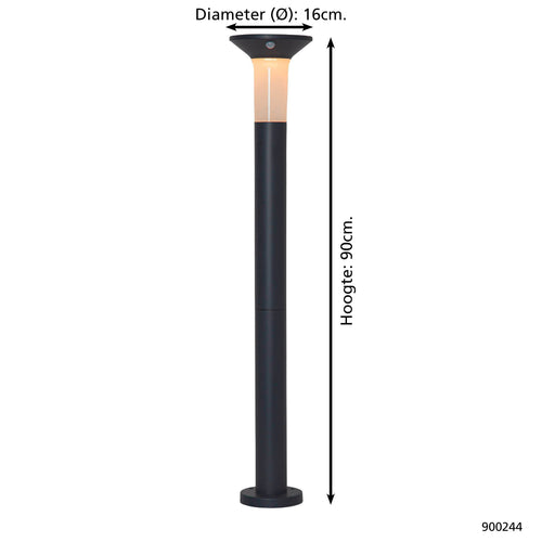 EGLO staande lamp buiten Corbezzola - led - 90 cm - sensor - grafiet - vtwonen shop