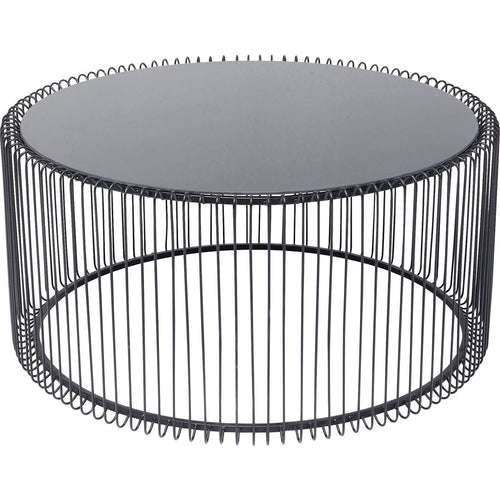 Kare Design Salontafel Wire Uno Zwart Ø80cm