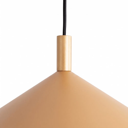 Sollux Lighting Hanglamp NOX 40 goud - 40x40x135cm