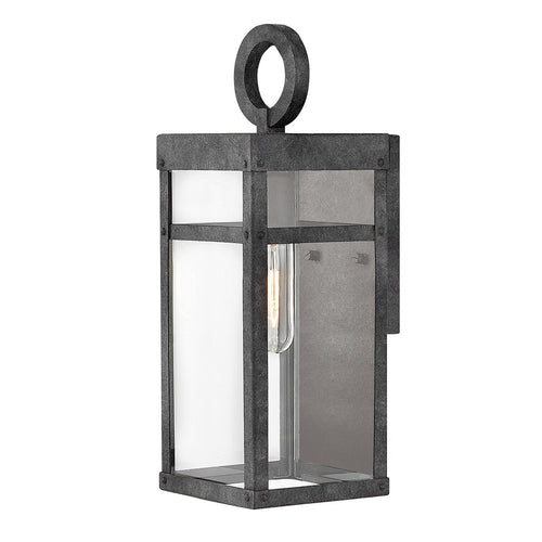 Elstead Hinkley Porter Outdoor Wandlantaarn Verouderd Zink, IP44