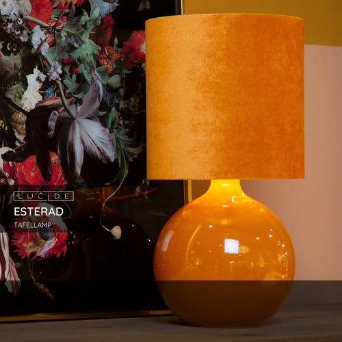 Lucide tafellamp ESTERAD - 1xE14 - Okergeel