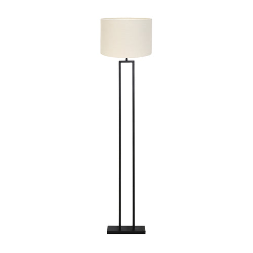 Light & Living vloerlamp Shiva/Livigno - zwart, eiwit - 40x40x170cm - vtwonen shop