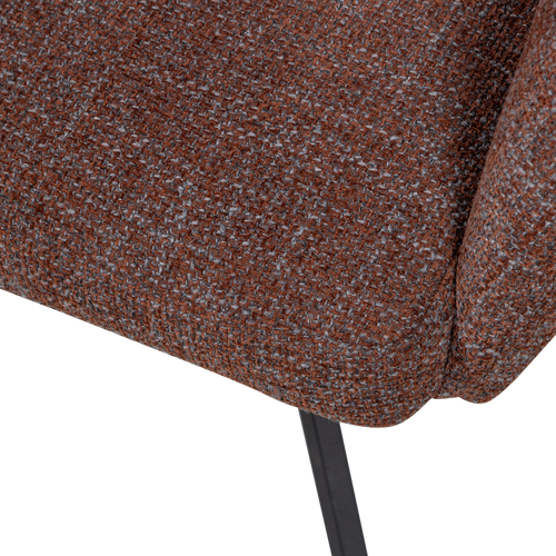 WOOOD eetkamerstoelen Fenne - Polyester - Chestnut - Set van 6 - vtwonen shop